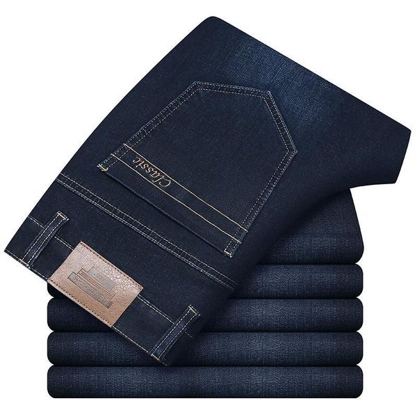 autumn men's casual slim elastic cotton jeans brand fashion business trousers classic style winter denim pants kg-386, Blue
autumn men's casual slim elastic cotton jeans brand fashion business trousers classic style winter denim pants kg-386, Blue