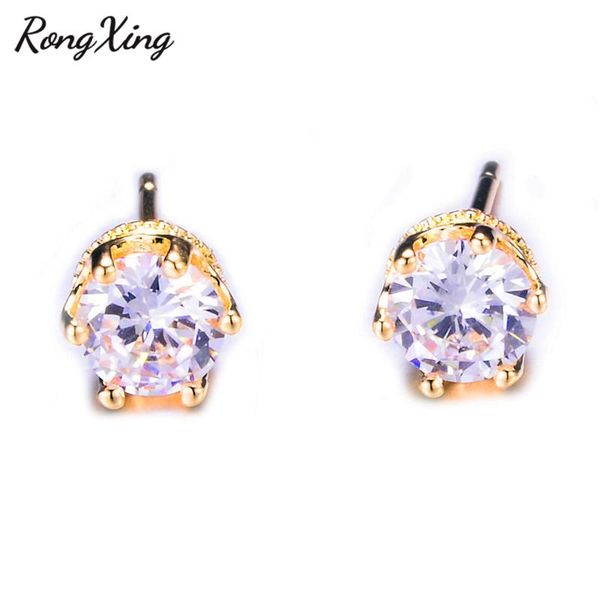 stud rongxing vintage gold color/rose filled round earrings white zirconia april birthstone gifts ear0820, Golden;silver
stud rongxing vintage gold color/rose filled round earrings white zirconia april birthstone gifts ear0820, Golden;silver