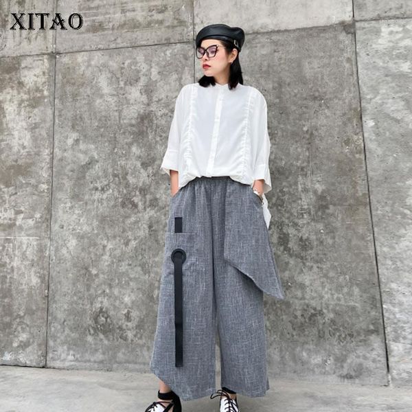 xitao korean fashion women loose hight waist sense of design casual pants 2020 spring summer new women the streets pants xj46191, Black;white
xitao korean fashion women loose hight waist sense of design casual pants 2020 spring summer new women the streets pants xj46191, Black;white
