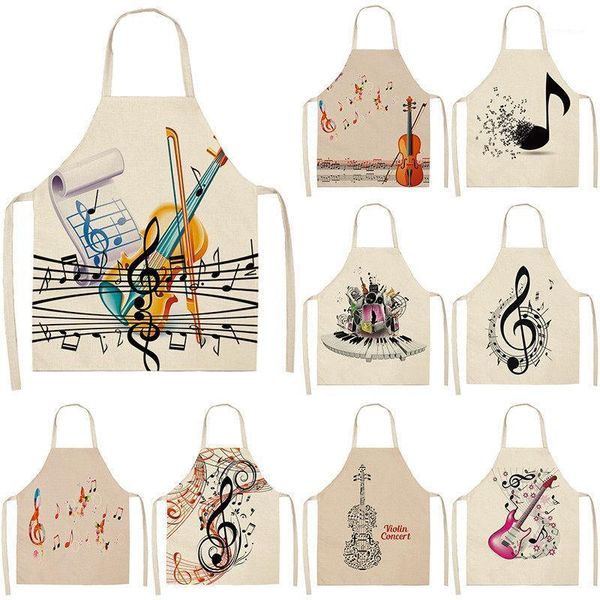 aprons musicial note guitar piano kitchen women cotton linen bibs household cleaning pinafore home cooking apron 53*65cm1
aprons musicial note guitar piano kitchen women cotton linen bibs household cleaning pinafore home cooking apron 53*65cm1