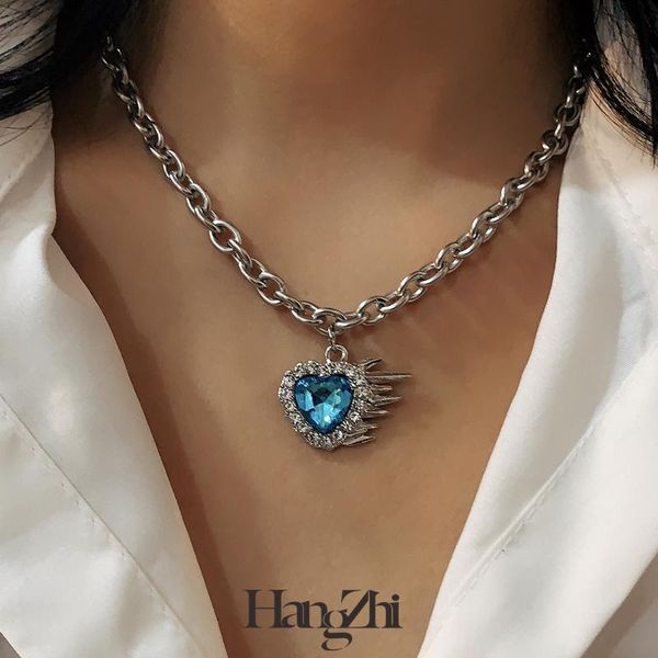 chains hangzhi 2021 titanium steel rippling liquefied heart gem pendant necklace for women girls men party jewelry gifts wholesale, Silver
chains hangzhi 2021 titanium steel rippling liquefied heart gem pendant necklace for women girls men party jewelry gifts wholesale, Silver