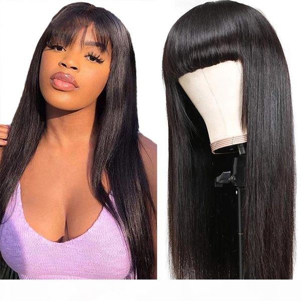 brazilian straight hair wigs with bangs brazilian human hair wig 150% density machine made wigs, Black;brown
brazilian straight hair wigs with bangs brazilian human hair wig 150% density machine made wigs, Black;brown