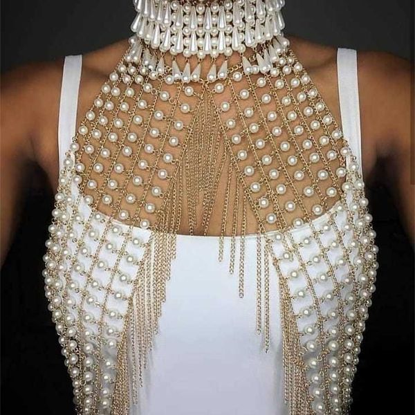 girlgo 2019 full simulated pearls body jewelry for women fashion luxury imitate beads bra accessories jewelry party gifts t200508, Silver
girlgo 2019 full simulated pearls body jewelry for women fashion luxury imitate beads bra accessories jewelry party gifts t200508, Silver