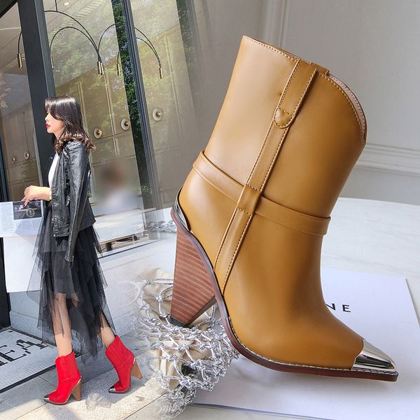 2021 female boots natural 22-27cm metal pointed to toe cap and fashion lining leisure shoes yytm, Black
2021 female boots natural 22-27cm metal pointed to toe cap and fashion lining leisure shoes yytm, Black
