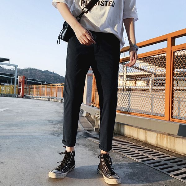 6zcna spring pdxsc men's pants trend waist casual capris elastic new korean slim casual pants youth, Blue
6zcna spring pdxsc men's pants trend waist casual capris elastic new korean slim casual pants youth, Blue