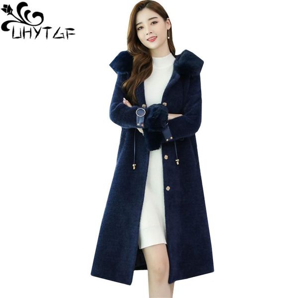 women's fur & faux uhytgf hooded winter coat women quality gold mink cashmere warm jacket sheep shearing casual plus size 1018, Black
women's fur & faux uhytgf hooded winter coat women quality gold mink cashmere warm jacket sheep shearing casual plus size 1018, Black