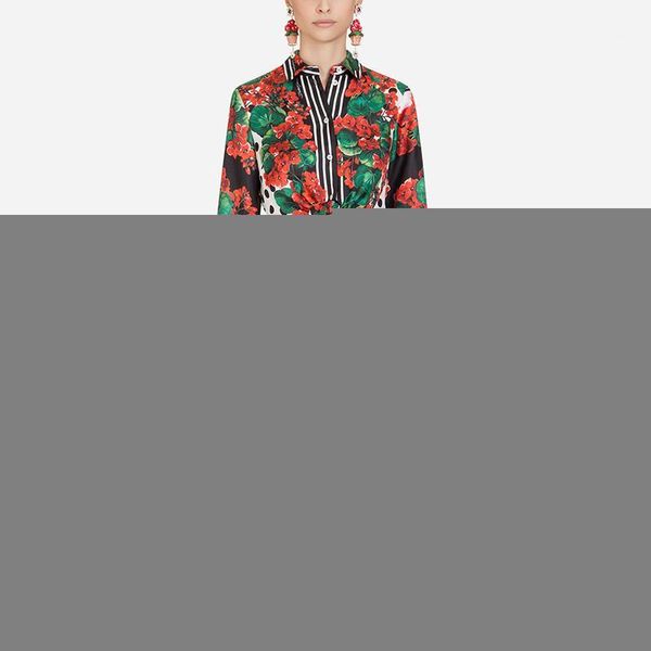 2019 summer runway designer skirt suit women long sleeve flower print bow shirt dot crop pleated skirt two pieces blouse set1, White
2019 summer runway designer skirt suit women long sleeve flower print bow shirt dot crop pleated skirt two pieces blouse set1, White