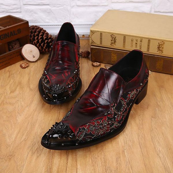 dress shoes sapato masculino mens classic spiked loafers european genuine leather zapatillas hombre formal men, Black
dress shoes sapato masculino mens classic spiked loafers european genuine leather zapatillas hombre formal men, Black