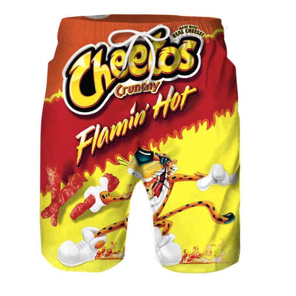 men's shorts chido snacks 3d digital printing tether rubber waist beach pants casual men, White;black
men's shorts chido snacks 3d digital printing tether rubber waist beach pants casual men, White;black