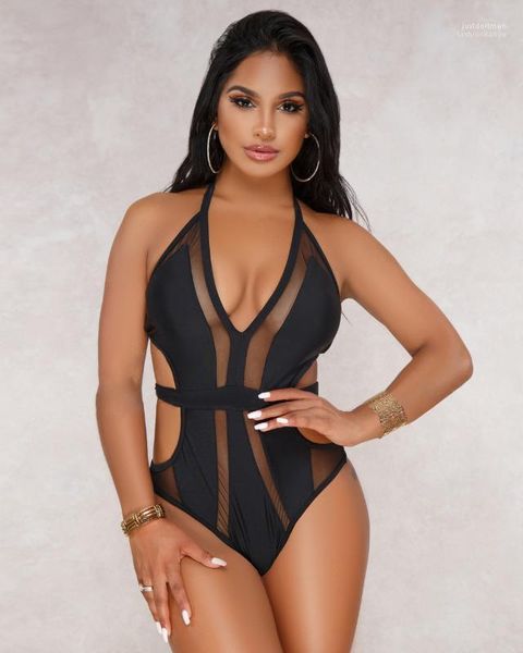 halter swimwear playsuits women one piece bikini summer hollow out designer bikinis, White;black
halter swimwear playsuits women one piece bikini summer hollow out designer bikinis, White;black