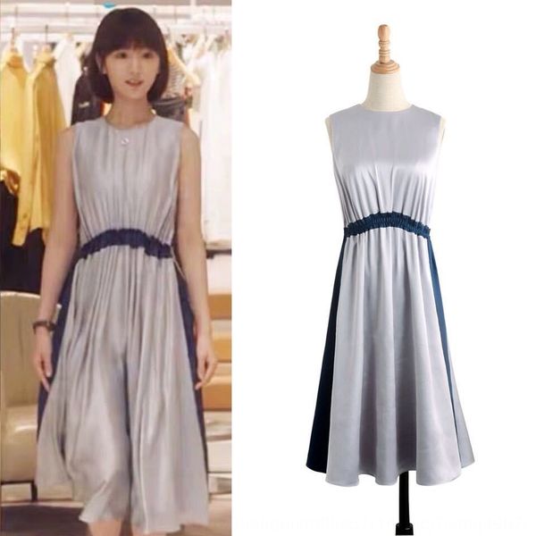 30 just zhong xiaoqin mao xiaotong same dress silver grey dress medium length waist length sleeveless skirt gb0es, Black;gray
30 just zhong xiaoqin mao xiaotong same dress silver grey dress medium length waist length sleeveless skirt gb0es, Black;gray