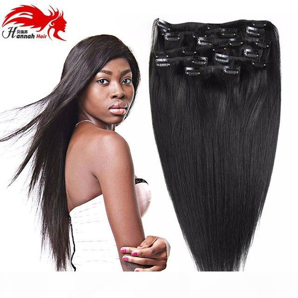 клип в 100% remy человеческих волос 10 «-26» ранг 7а quality full head 8шт длинный мягкий шелковистый прямой для женщин мода, Black
клип в 100% remy человеческих волос 10 «-26» ранг 7а quality full head 8шт длинный мягкий шелковистый прямой для женщин мода, Black