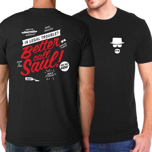 sport new fashion cool o neck t-shirt men shirt casual fashion male design better call saul breaking bad heisenberg tee shirts