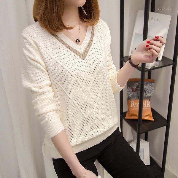 women's sweaters goohojio basic v-neck solid autumn winter sweater pullover women female knitted slim long sleeve badycon 1, White;black
women's sweaters goohojio basic v-neck solid autumn winter sweater pullover women female knitted slim long sleeve badycon 1, White;black