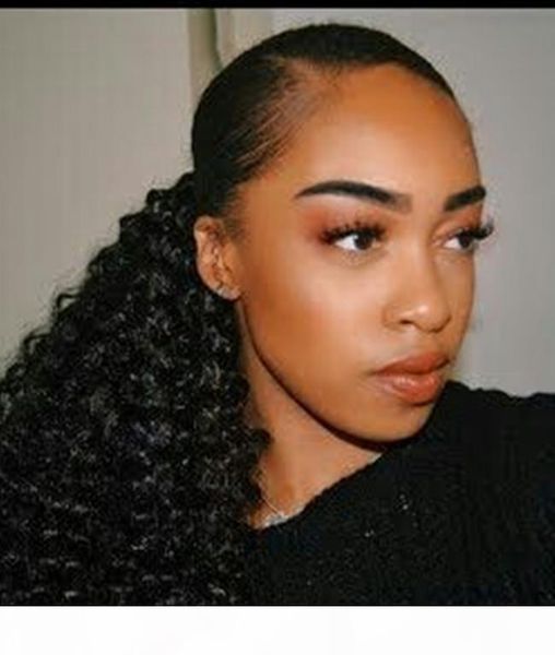kinky curly ponytail human hairpiece 10a african human ponytail extension natural black 1b for black women 120g
kinky curly ponytail human hairpiece 10a african human ponytail extension natural black 1b for black women 120g