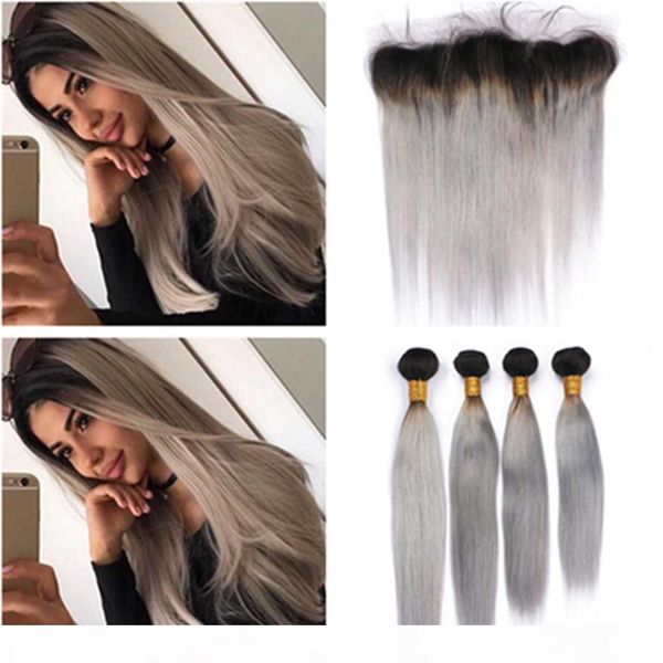 silver grey ombre bundles with frontal #1b grey ombre brazilian straight weaves human hair 4 bundles with frontal lace closure 13x4, Black;brown
silver grey ombre bundles with frontal #1b grey ombre brazilian straight weaves human hair 4 bundles with frontal lace closure 13x4, Black;brown