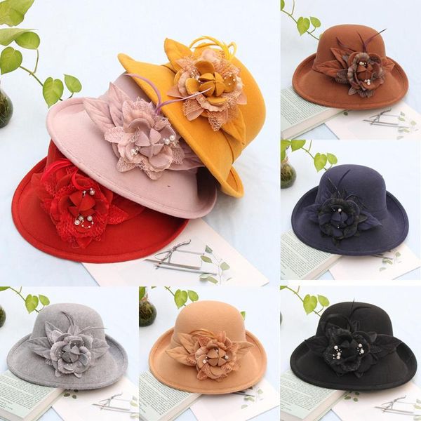 fashion women solid feathers flower pearls curling formal hat wool hat cap, Blue;gray
fashion women solid feathers flower pearls curling formal hat wool hat cap, Blue;gray