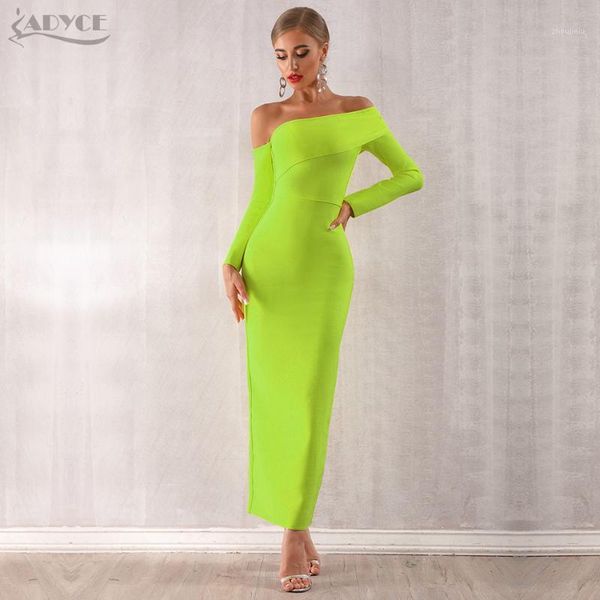 adyce 2020 new winter women bandage dress vestidos long sleeve yellow green off shoulder maxi celebrity evening party dress1, Black;gray
adyce 2020 new winter women bandage dress vestidos long sleeve yellow green off shoulder maxi celebrity evening party dress1, Black;gray