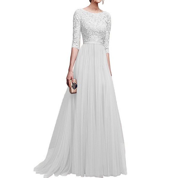 paris girl autumn winter christmas dress women lace chiffon white long dresses elegant party dress vestidos plus size lj201125, Black;gray
paris girl autumn winter christmas dress women lace chiffon white long dresses elegant party dress vestidos plus size lj201125, Black;gray