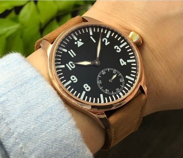 44mm sapphire crystal or mineral glass asian 6498 mechanical hand wind movement men's watch rose gold case luminous gr324-g8, Slivery;brown
44mm sapphire crystal or mineral glass asian 6498 mechanical hand wind movement men's watch rose gold case luminous gr324-g8, Slivery;brown