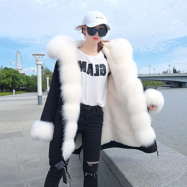 2021 new royal fox collar to overcome long paragraph female winter fur coat djx4, Black
2021 new royal fox collar to overcome long paragraph female winter fur coat djx4, Black