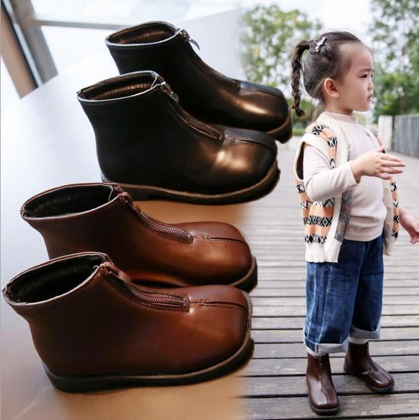 fashion leather girls martin boots zipper children ankle boots 2020 autumn winter new plus velvet waterproof kids boys shoes wmtkgr xhlove, Black
fashion leather girls martin boots zipper children ankle boots 2020 autumn winter new plus velvet waterproof kids boys shoes wmtkgr xhlove, Black