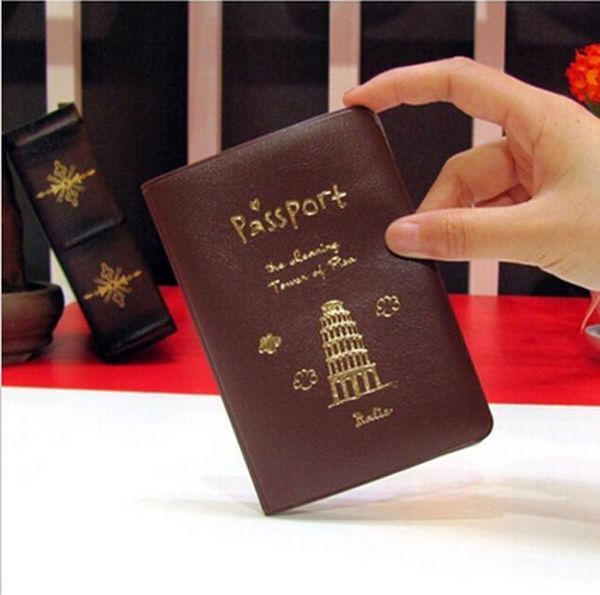 Passport Cover Women Men Pu Leather Cover On The Passport Id Credit Card Holderbrand Travel Passport Holder H Bbyntp