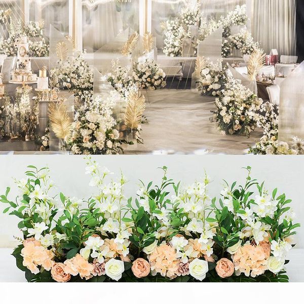 custom wedding silk artificial flower row flower arrangement l wedding decoration t stage layout background props road decor
custom wedding silk artificial flower row flower arrangement l wedding decoration t stage layout background props road decor