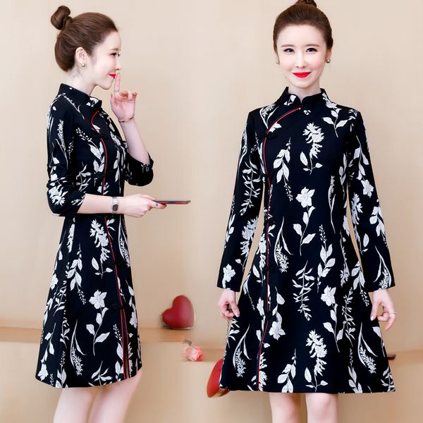 womens cheongsam elegant of vintage plus size fat woman wear loose 2021-spring dress chinese clothes fdpc, Black;gray
womens cheongsam elegant of vintage plus size fat woman wear loose 2021-spring dress chinese clothes fdpc, Black;gray