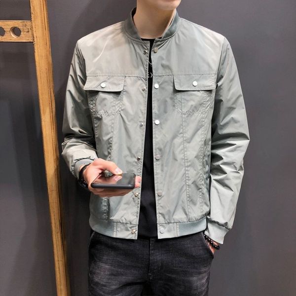 2021 new autumn new men's thin baseball uniform all-match black jacket i05o, White;black
2021 new autumn new men's thin baseball uniform all-match black jacket i05o, White;black