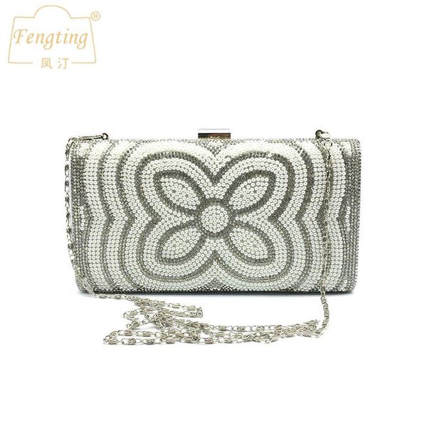 silver pearl diamonds box evening bags women's elegant wedding party small handbag dinner clutch purse chain shoulder bag ftb317
silver pearl diamonds box evening bags women's elegant wedding party small handbag dinner clutch purse chain shoulder bag ftb317