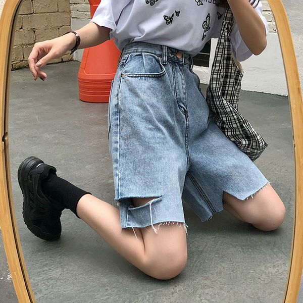 2021 New Loose S-XL denim short of waist casual ladies will see ripped female jeans shorts (78356) AGZW, White;black
2021 New Loose S-XL denim short of waist casual ladies will see ripped female jeans shorts (78356) AGZW, White;black