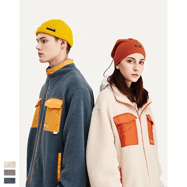 vimass 2020 winter spring festival warm jacket men's solid color lambskin coat thick slim men's and women's jacket trench coa, Black;brown
vimass 2020 winter spring festival warm jacket men's solid color lambskin coat thick slim men's and women's jacket trench coa, Black;brown