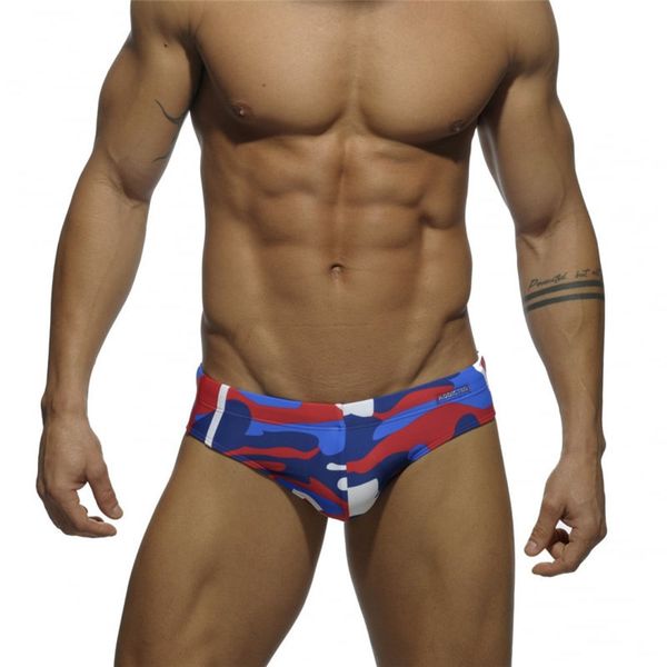 men's triangular swimwear trunks underwear men's breathable camouflage underwear with bag packaging
men's triangular swimwear trunks underwear men's breathable camouflage underwear with bag packaging
