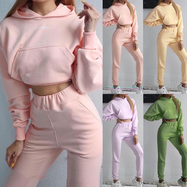 women's 2020 pure color sportswear two piece set loose hooded casual wear fashion sports sweatshirt pants suit tracksuits lj201012, Gray
women's 2020 pure color sportswear two piece set loose hooded casual wear fashion sports sweatshirt pants suit tracksuits lj201012, Gray
