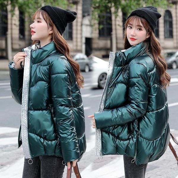 2020 new women's winter coats fashion glossy stand collar parkas winter jacket women shinny padded cotton coat plus size 3xl1, Black
2020 new women's winter coats fashion glossy stand collar parkas winter jacket women shinny padded cotton coat plus size 3xl1, Black