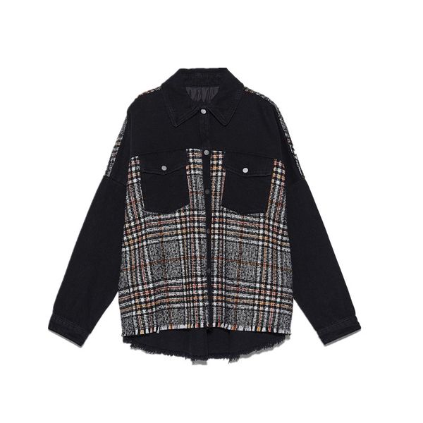 2021 new womens fall winter fashion plaid woolen outerwear girls retro patchwork shirt jackets coats ncj0, Black;brown
2021 new womens fall winter fashion plaid woolen outerwear girls retro patchwork shirt jackets coats ncj0, Black;brown