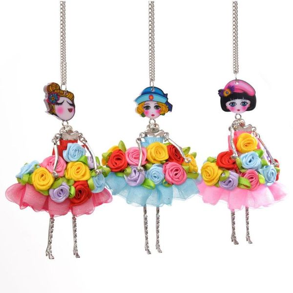 pendant necklaces 3 style blue pink flower dress girl fairy doll necklace sweater fabric crafts women jewelry children gift drop, Silver
pendant necklaces 3 style blue pink flower dress girl fairy doll necklace sweater fabric crafts women jewelry children gift drop, Silver