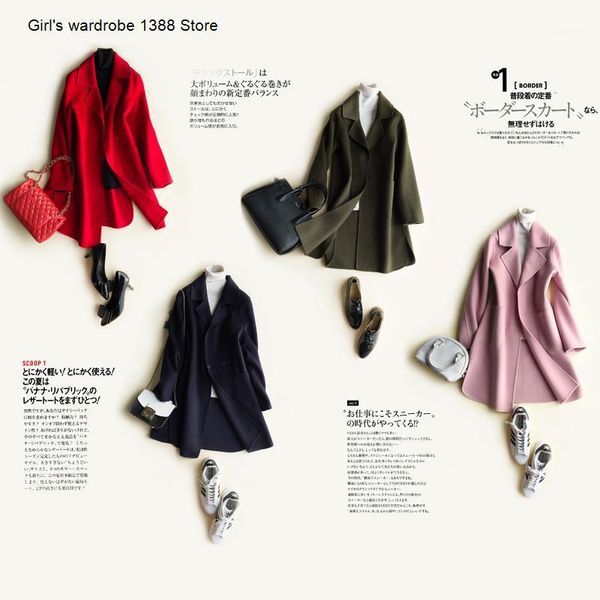 autumn and winter new down season double face cashmere coat women's medium long woolen coat slim small denim1, Black
autumn and winter new down season double face cashmere coat women's medium long woolen coat slim small denim1, Black