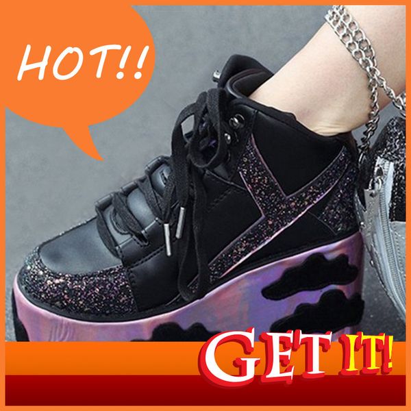 with women thick bottoms platform woman cloud sequins wedge shoes lady apricot wedges eo9w, Black
with women thick bottoms platform woman cloud sequins wedge shoes lady apricot wedges eo9w, Black
