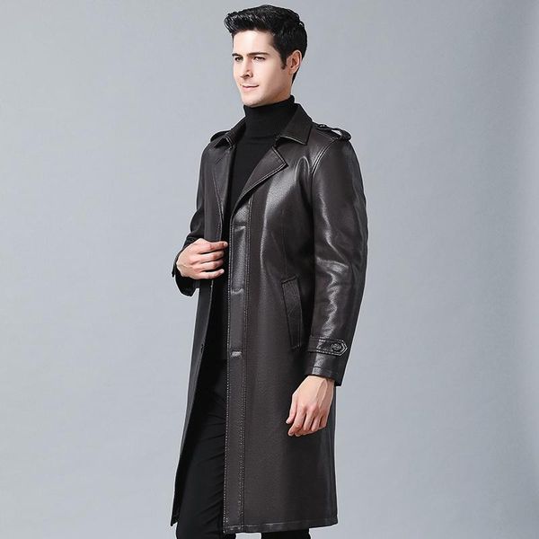 men's fur & faux long 2021 men leather jackets autumn fashion steampunk gothic turn down collar motorcycle male zippers coat, Black
men's fur & faux long 2021 men leather jackets autumn fashion steampunk gothic turn down collar motorcycle male zippers coat, Black