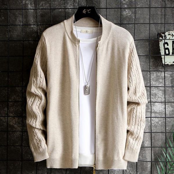 men's cardigan zipper winter men's sweater new hanfu sweater knitted coat, White;black
men's cardigan zipper winter men's sweater new hanfu sweater knitted coat, White;black