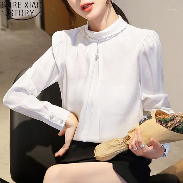 autumn long sleeve chiffon blouse and shirt women 2021 fashion office lady blouse beading casual women camisas mujer 105591, White
autumn long sleeve chiffon blouse and shirt women 2021 fashion office lady blouse beading casual women camisas mujer 105591, White