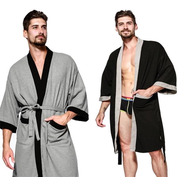 men casual solid spring autumn new robe sleepwear lovers bathrobe women kimono gown loose intimate lingerie robes y200429, Black;red
men casual solid spring autumn new robe sleepwear lovers bathrobe women kimono gown loose intimate lingerie robes y200429, Black;red