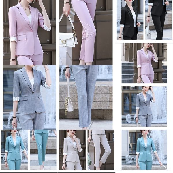 azku6 autumn new mid-sleeved small jacket fashion beauty business wear women's slim salon l front jqc7 suittooling suit suit beauty jqc, Gray
azku6 autumn new mid-sleeved small jacket fashion beauty business wear women's slim salon l front jqc7 suittooling suit suit beauty jqc, Gray
