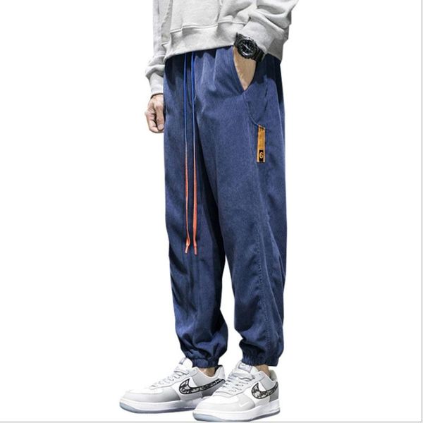 men's pants autumn trend casual trousers loose-fitting corduroy elastic waist harem sports 3xl, Black
men's pants autumn trend casual trousers loose-fitting corduroy elastic waist harem sports 3xl, Black