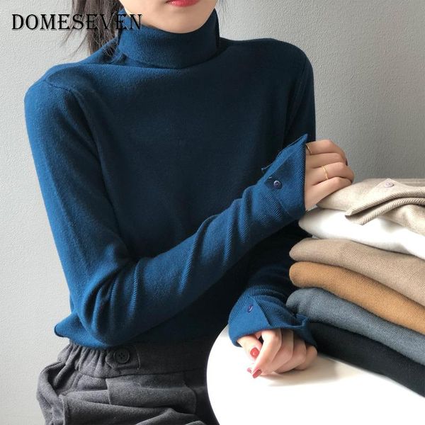 autumn winter women's turtleneck loose warm sweaters 2020 ladies jumper button long sleeve thin sweater oversize underwear, White;black
autumn winter women's turtleneck loose warm sweaters 2020 ladies jumper button long sleeve thin sweater oversize underwear, White;black