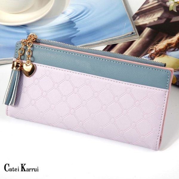 catei karrui 2020 new ladies long multi-card button clasp purse women zipper mobile phone bag tassel wallet
catei karrui 2020 new ladies long multi-card button clasp purse women zipper mobile phone bag tassel wallet