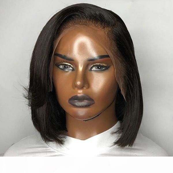 13*4 straight black short bob synthetic 180% lace front wige with side part for women heat fiber hair realistic daily wear wig
13*4 straight black short bob synthetic 180% lace front wige with side part for women heat fiber hair realistic daily wear wig