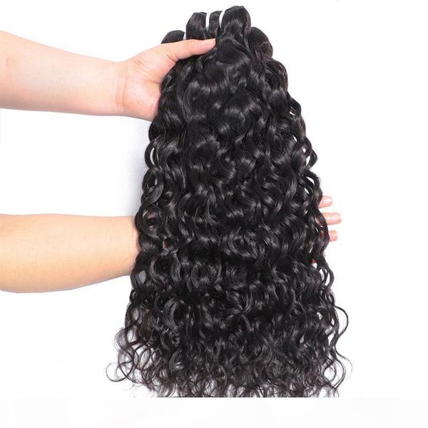 deep wave human virgin hair weaves with 4x4 lace closure frontal bleached knots 100g pc natural color human hair weave bundles, Black
deep wave human virgin hair weaves with 4x4 lace closure frontal bleached knots 100g pc natural color human hair weave bundles, Black